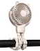 GOTOTO Baby Stroller Fan, Rechargeable Portable Fan with 2000 mAh Battery Operated,3 Wind Speed,360-Degree Rotation,Ultra-Low Noise Level,Safe mini fan for your baby