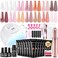 JEWHITENY 14 pcs Poly Gel Nail Extension Kit With Nail Drill Machine U V Nail Light ALL In One Polygel Nail Kit Starter Kit