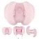 KAKIBLIN 2 in 1 Baby Head Pillow with Banana Neck Pillow for 3 Months to 1 Years Baby Travel Pillow for Stroller or Bed