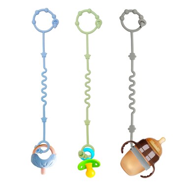 Toy Straps for Baby,RTMOK Silicone Setpacifier Clip,Applies to Car Seat Toy,Teether Toy,High Chair,Stroller Accessories,Baby Toy Clips,Cribs,Rocking Chair