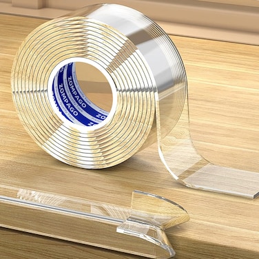 ZOMPAGO Clear Soft Corner Protectors for Furniture Strip,Sharp Edge &amp; Table Bumper,Window Edge,Wall Protector, Soft Corner Guards Safe for Proof,Table Corner Protectors in Family,1.8in x13FT