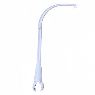 Dwwffer 23 inch Baby Crib Mobile Bed Bell Holder Arm Bracket,The Claw Part can be Adjusted Width,DIY Toy Decoration,White