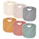 POIKSHARK 6-Pack Muslin Baby Bibs for Unisex Boys Girls, Solid Colors, Soft Cotton Baby Drool Bibs, Drooling and Teething Bibs for Infant, Newborn - Neutral