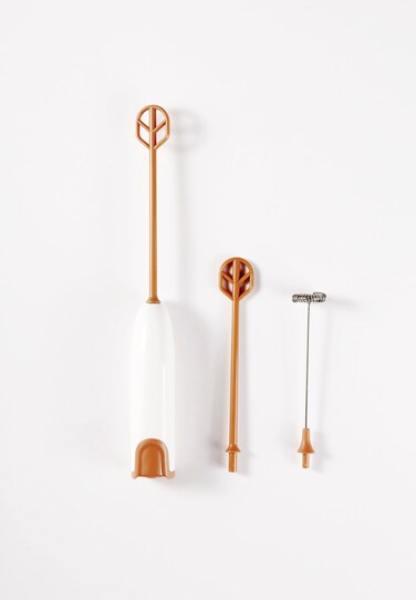 DOOBAANN Handheld Electric Baby Formula Mixer,Handheld Drink Mixer (Off White)