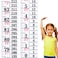 Tatuo Growth Chart Wall Labels Height Indicator Tape Ruler Height Growth Chart Decor Ruler Height Indicator Adhesive Ruler for Home Room Measuring(White)