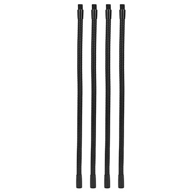 4 Pcs Gooseneck Lamp Hose, 10mm Caliber Aluminium 360 Degrees Flexible Table Desk Lamp Hose Lighting Fittings for DIY Desk Lamps Plant Lights(30cm/11.81in)
