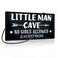 Putuo Decor Little Man Cave Sign, Boys Room Wall Decor for Kids, Toddler Boys, Baby, 10x5 Inches PVC Hanging Plaque Gift (No Girls Allowed Except Mom - 2)