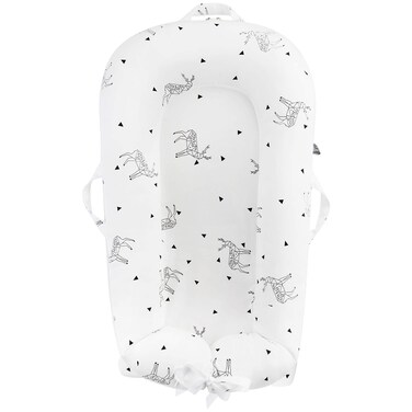 Newborn Baby Nest Sleep Pod Covers Only - for Dock A Tot Deluxe Plus + Extra Cover 100% Cotton Co Sleeping Replacement Cover Boys Girls(Fits Dockatot Deluxe+) (Triangle Dear)