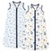 DaysU Baby Sleep Sack 18-24 Months 100% Cotton, Baby Boy Wearable Blanket 2-Way Zipper TOG 0.5, Breathable Lightweight Baby Sleeping Bag 2 Pack, Toddler Sleep Sacks 2t, Blue Space, X-Large