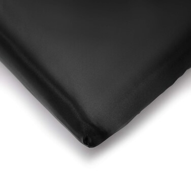Pro Goleem Satin Pack n Play Playard Sheet Great for Baby Hair Soft Silk Feeling 27x39 Inch Fitted Portable Mini Crib Sheet Playard Mattress Cover Unisex Black Gift for Boys and Girls
