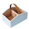 I IHAYNER Baby Diaper Caddy Organizer Baby Room Storage Basket and Changing Box Stylish Nursery Storage Basket Newborn Essentials Suitable for Outdoor Use Blue