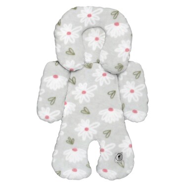 NAP Baby Infant Car Seat Insert with Head and Body Support - Soft ad Stylish Carseat Head Support for Newborn and Baby - Plush Car Seat Headrest for Stroller, Swing, Bouncer - Flowers