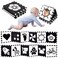 URMYWO Black and White Baby Toys, Tummy Time High Contrast Newborn Toys 0-3 Months, Soft Baby Book, Visual Stimulation Montessori Sensory Infant Toys 0-6-12 Months, Shower Gift, Stocking Stuffers