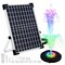 OCGIG Solar Water Fountain Pump, 15W Outdoor Solar Powered Fountain Pump Kit with Battery Backup 4400mAh, DIY Solar Water Fountain Pump with LED Lights for Birdbath, Pool, Pond, Garden D&eacute;cor