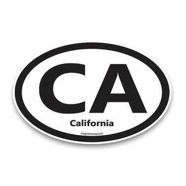 Magnet Me Up CA California US State Oval Magnet Decal, 4x6 Inches, Heavy Duty Automotive Magnet for Car Truck SUV