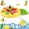 FillTouch Floating Drink Holder for Pool, Floating Cabana Bar for Pool, Hot Tub Drink Holder for Adults, Inflatable Pool Accessories(Classic Pineapple)