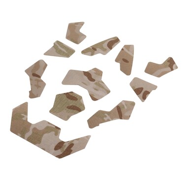 Camo Hook Patches for Fast SF Airsoft Helmet Loop Kit, 11 Pcs 1:1 Durable Nylon Low-Profile Tactical Helmet Cover Cable Stickers for Cable Management or Camouflage-TCP