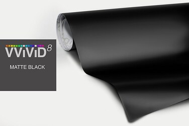 Matte Deep Black 3ft x 5ft Car Wrap Vinyl Roll with Air Release 3MIL-VViViD8