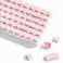 Womier Keycaps, Crystal Jelly Keycaps 60 65 75 100 Percent, Side Printed Key caps Custom113 Keys, OEM Profile for 61/68/84/87/98/100 Cherry Gateron MX Mechanical, Pink