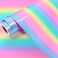 GIRAFVINYL Rainbow Vinyl Permanent Adhesive Vinyl - 12&rdquo; X 6FT Premium Iridescent Vinyl for Tumblers,Car and Home Decorations(Cotton Candy)