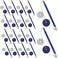 Pasimy Secure Pen with Adhesive Pen Chain and Security Blue Ink Pen Holder for Home Office Supplies (20 Pieces)