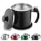 Kyraton Black Bacon Grease Container With Strainer, 48 oz Black Coating Stainless Steel Oil Container, Pot Fat Storage With Lid, Easy Grip Handle Suitable For Storing Frying Oil And Cooking Grease