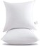HITO 24x24 Pillow Inserts (Set of 2)- 100% Cotton Covering Down Alternative Throw Pillows White for Couch Bed Sofa