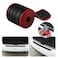 SINGARO Car Rear Bumper Protector, 41inch x3.5inch Car/SUV Universal Rubber Anti-Scratch Trunk Exterior Accessories（Red Border）