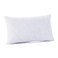 DOWNCOOL 100% Cotton Stuffer Throw Pillow Insert, Rectangle Down and Feather Filled Decorative Bed Sofa Insert, 12x24 Inch, White