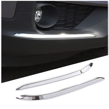 HIRUFAIT 2PCS Car Front Corner Bumper Guard for Honda Pilot 2019-2022, Automotive Front Bumper Protector Anti Scratch Anti Collision Strips Trim Exterior Accessories ABS Material, Sliver