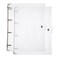 SUPERFINDINGS 2PCS Clear A4 Notebook Binder PVC Plastic Binder Covers 4 Rings Loose Leaf Binder 12.4x10.4x1.18inch Planner Binder Round Ring Clear Binder Cover Protector Snap