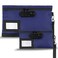Leifide 2 Pack Money Bag with Lock and Locking Pouch Cash Bag Locked Pencil Pouch Bank Bag with Combination Lock for Credit Cards Notary Supplies, 11.8 x 7.9 Inch and 9 x 5.1 Inch(Dark Blue)