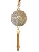 Islam Car Rear Mirror Hangers - Allah Muhammad Islamic Al-Quran Ramadan Eid Muslim Calligraphy Car D&eacute;cor Hanging Charm Vehicle Decor Interior Accessories (Gold)
