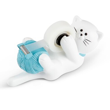 Chapman &amp; Grand Kitty Cat Tape Dispenser (White/Turquoise), Patented