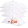 JULBEAR 4 Pcs Extra Large Mesh Food Cover Tent Umbrella Food Screen Covers for Outside Pop-up Mesh Reusable Food Nets for Parties Picnics Outdoor BBQs Collapsible (2 Pcs 40"x24", 2 Pcs 32"x24")
