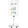 QUEENLINK Mobile Whiteboard, 36x24 Magnetic White Board with Stand, Height Adjustable Flip Chart Easel, Dry Erase Standing Whiteboard for Office, Teaching