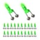 Cailauer Double Bell LED Fishing Alarm,LED Bell Night Fishing Alarm Clip, Fishing Bite Alarm Indicator,LED Night Fishing Rod Bite Bait Alarm Light(20Pcs,Green)&hellip;