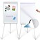 DexBoard 2 Pack Magnetic Whiteboard Easel 24" x 36" Height Adjustable Dry Erase Board Tripod Office Presentation Board w/Flipchart Pad, Magnets &amp; Eraser, White