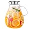 Glass Pitcher with Lid,3000ml - Hot/Cold Water Jug, Juice and Iced Tea Beverage Carafe