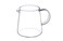 JIEJE Small Glass Pitcher, 8.5 Ounces, Glass Tea Pitcher, Glass Milk Pitcher, Glass Creamer Pitcher, Mini Glass Pitcher (1 Pack)