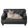 Yoonnie room Dog Sofas and Chairs for Small Breeds/Cat Beds with Suede Fabric/Sturdy Wooden Frame Cat Sofa Chair/Dog Sofa Bed for Small Dog Using (Grey)