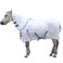Gallopoff Horse Fly Sheet with Detachable Neck Cover &amp; Belly Wrap, Adjustable Fly Sheet for Horses, Equine Airflow Mesh Summer Flysheet White 84