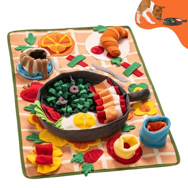 Snuffle Mat for Dogs Removable Themed Dog Snuffle Mat for Boredom &amp; Training Slow Feeding - Interactive Puppy Snuffle Mat Encourage to Explore Foraging Skills (Medium)