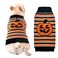 XGDMEIL Halloween Dog Sweater Funny Pumpkin Puppy Knitwear with Leash Hole Turtleneck Dog Clothes Warm Pet Costumes for Small Medium Large Dogs Cats Fall Winter Vest Pet Outfits,S