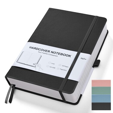 Gosirm Thick Lined Journal Notebook for Men Women, Leather Journals for Writing, 320 Page Hardcover Notebooks for Work, School, Note Taking,Travel, Business,Personal Diary, College Ruled 5.8" x 8.4