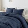 WDCOZY Oversized California Cal King Size Quilt Bedding Sets with Pillow Shams, Navy Blue Lightweight Soft Bedspread Coverlet Bed Cover, All Season Spring Summer, 3 Pieces, 116x106 inches