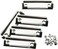 TAODAN 5pcs Metal Clipboard Clips with Rubber Feet,Mountable Document File Board Clips for Office, School Stationery Supplies 10cm