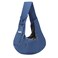 Dog Carrier Sling - Reversible Puppy Carrier Purse with Storage Pocket, Hand-Free Dog Sling Carrier for Carry Small Dogs and Cats, Travel Safety Harness, Dog and Cat Harness(Blue)