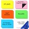 Dry Erase Magnets Set - 24 Pack - 3x2 in Whiteboard Magnetic Notes Planning Pads Labels - Small White Board Magnet Strips Name Tags for Home, Office and Classroom