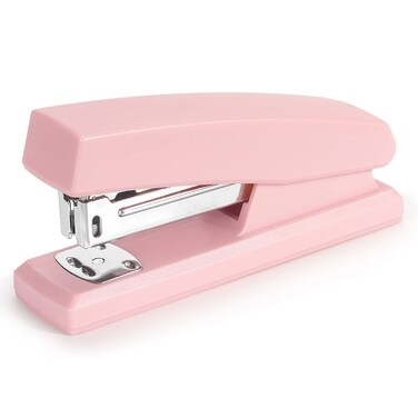 Tamaki Stapler, Office Stapler, Stapler for Desk Portable Durable Staplers Office Supplies (Pink)
